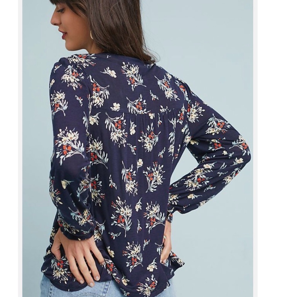 Anthropologie Sydney Floral Top by One September Large - Picture 9 of 12